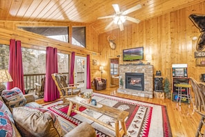 Cozy fireplace - electric that changes colors!