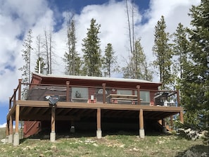 Cabin from below