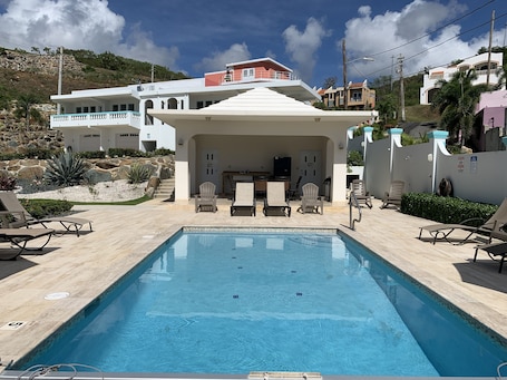Heated private pool