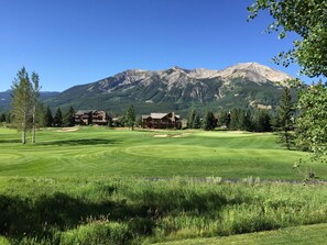 Balcony View of Golf Course and Mt. Whetstone