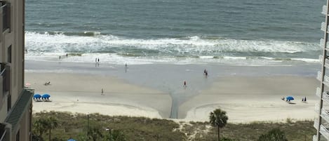 Unobstructed view of the beach from the balcony!
