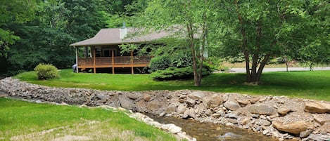 Guest House sits on a beautiful and private year-round creek.