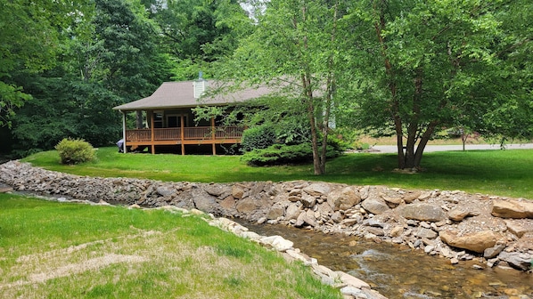 Guest House sits on a beautiful and private year-round creek.