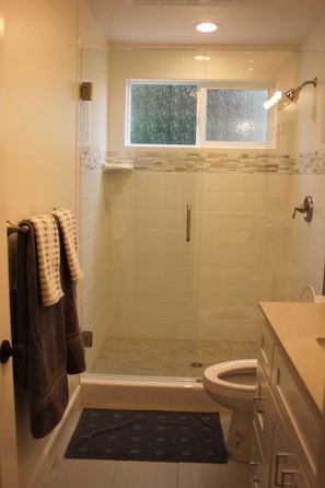 Shared Bathroom with Walk-in Shower