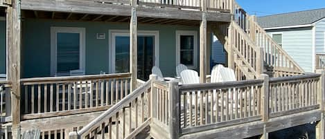 Private deck for sunbathing and relaxing