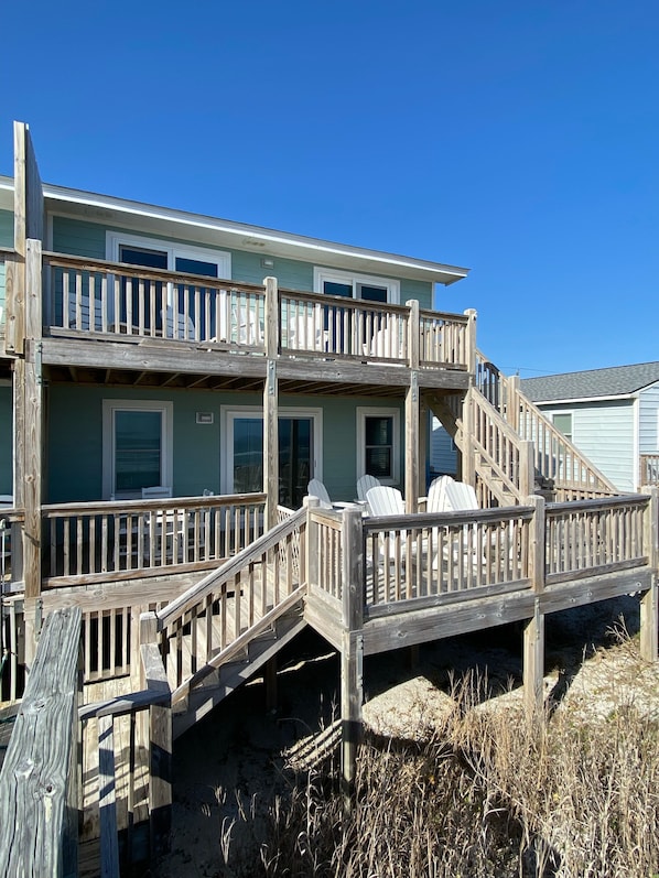 Private deck for sunbathing and relaxing