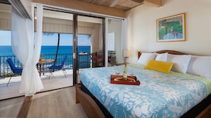 Master suite opens to lanai and ocean view