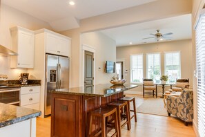 Open Concept Kitchen and Living Area