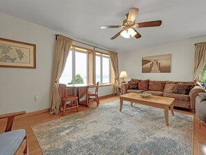 Spacious Living Room, open floor plan.
