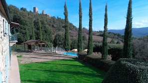 The Villa and the Tower of Montecastelli