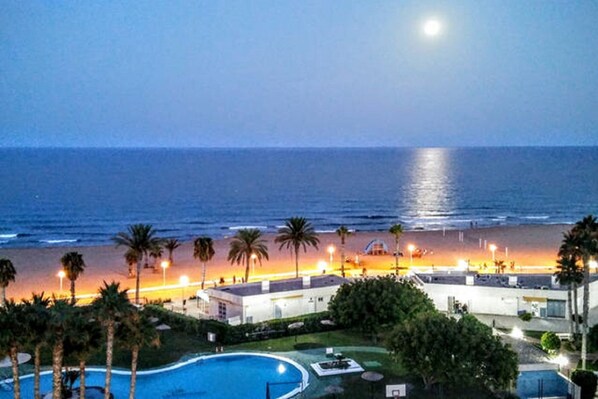 NIGHT SEA VIEW FRON THE TERRACE