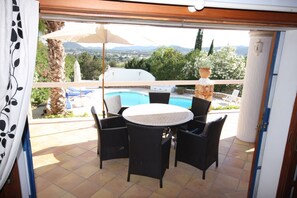 Patio dining area