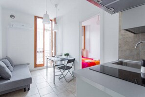 Luminous apartment with little terace