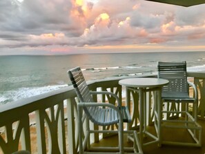 Imagine—- it’s even better in real life! Balcony Swivel glider, recliner etc..