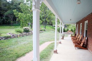 A true southern, wrap-around porch.