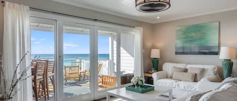 View from Living room over Private deck and Ocean!!