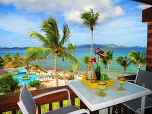 Have a drink with view to BVI and St. John on your own 2nd floor