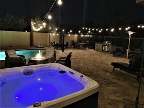 The jacuzzi is always hot and ready for use