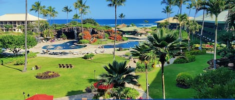 View from inside the unit through lanai window