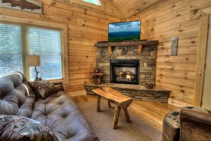 Gas fireplace in the great room
