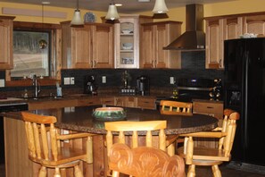 Kitchen with seating for 4 at the island