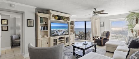 Centrally located on the top floor this unit boasts Gulf Front views throughout!