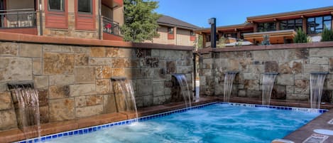 Experience the ultimate ski vacation at our rental in Breckenridge. Unwind in our private slope-side hot tub with panoramic mountain views and waterfalls after a long day and prior to heading one block over for a mouth watering dinner on Main St. 