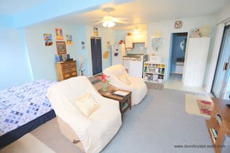 Large Deluxe Studio, walk to beaches, full kitchen and bath, very spacious clean
