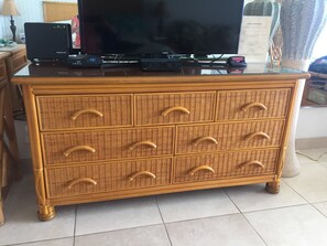 New chest of drawers. And  large TV