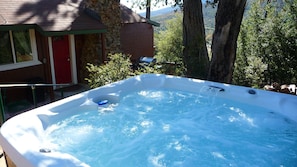 SPA- Enjoy hot bubbling water, steam & massage jets of 6 person Spa. Just Relax.