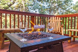 Enjoy a glass of wine by the fire pit or let the kids roast their marshmallows 