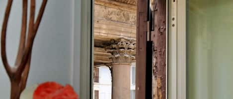 the view from my window of the Corinthian capital of Pantheon