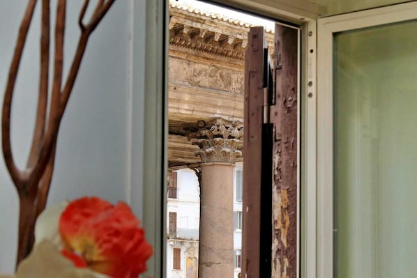 the view from my window of the Corinthian capital of Pantheon