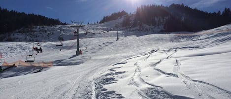 Skiing slope winter 2015