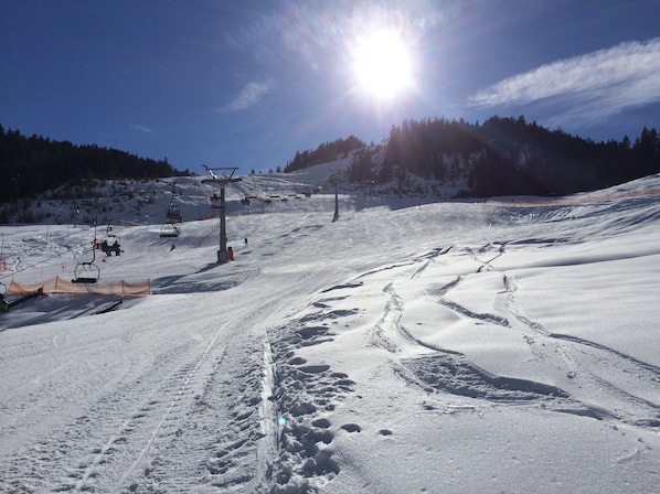 Skiing slope winter 2015
