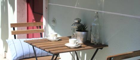 Terrace is a great place to have moorning coffee, smoke a cigarette or have drin