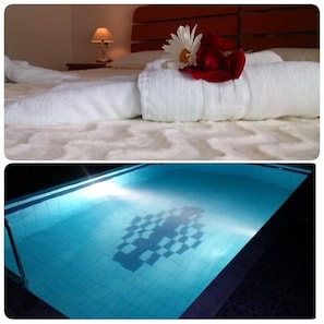 Bedroom - Swimming Pool by the night