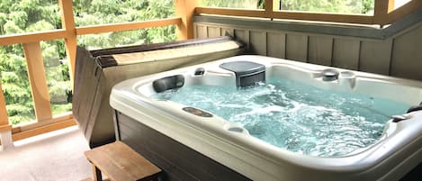 Private hot tub