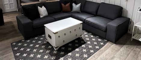Sectional sofa in family room