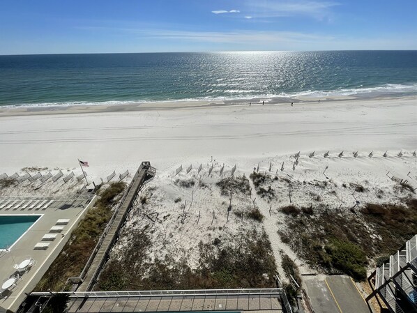 Gulf front view from the balcony