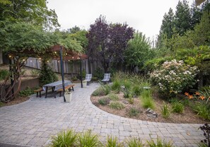 Enjoy the garden and patio