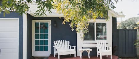 Front Porch with private yard