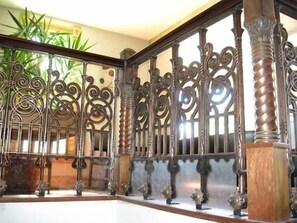 Antique stairwell guard recovered from 1880's Larimar Square buiding