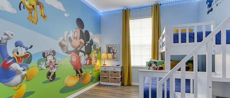 Mickey-mouse themed room