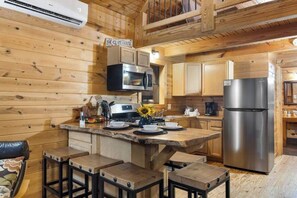The Cliffhouse has a fully stocked kitchen