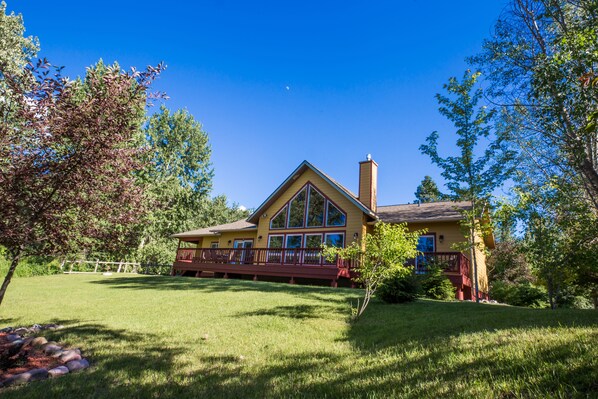 River View Retreat.  The back of the house facing the river.