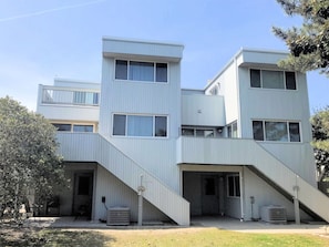Back View of the house - 3 floors unit with 2 wide open decks on the left