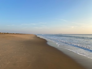 Wide beautiful beach just two minutes from the house