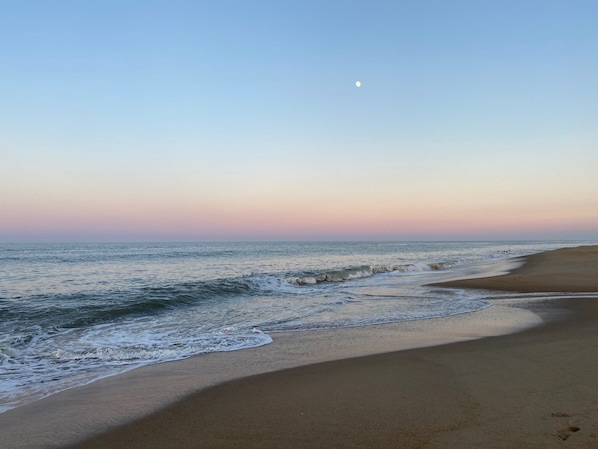 Beautiful beach in the evening