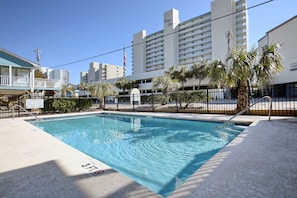 Pool is shared by 17 cottages